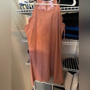 Suede dress from Francesca’s.